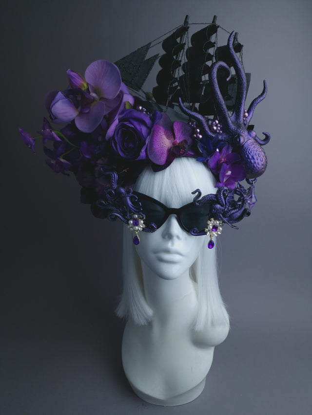Bespoke Millinery Commission: Pirate Ship Octopus Kraken Mermaid-Inspired Headdress