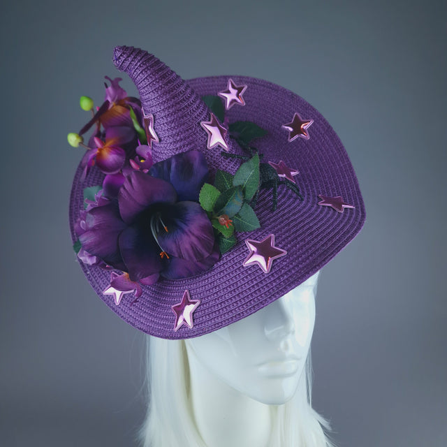 Pearls & Swine: Purple Flower Witches Hat