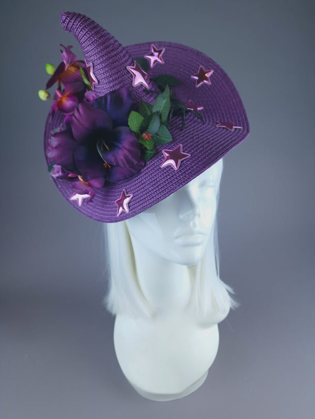 Pearls & Swine: Purple Flower Witches Hat