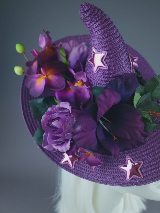 Pearls & Swine: Purple Flower Witches Hat