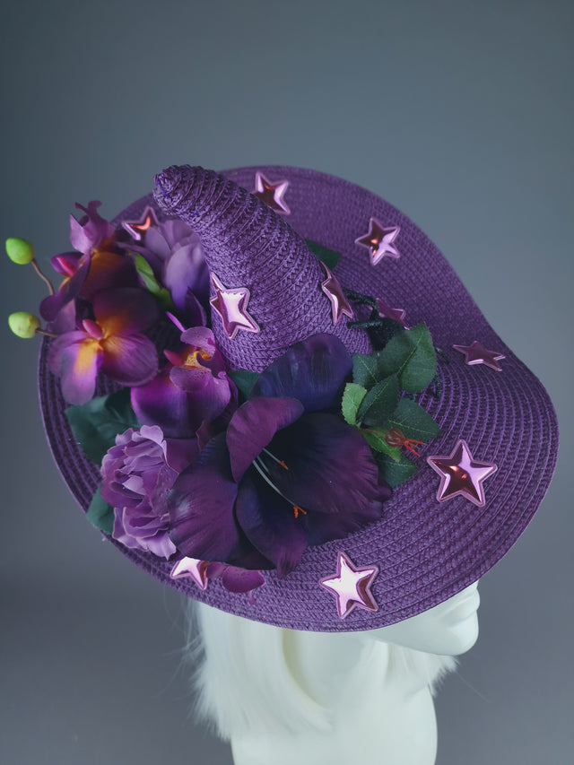 Pearls & Swine: Purple Flower Witches Hat