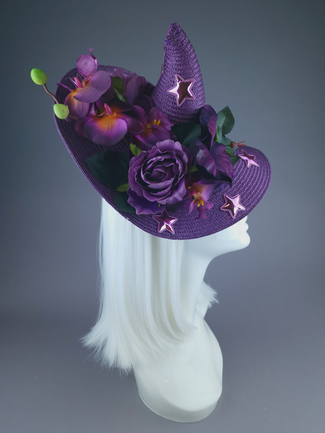 Pearls & Swine: Purple Flower Witches Hat