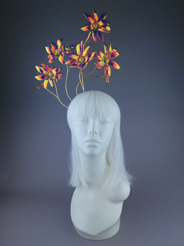 Pearls & Swine: Iridescent Flower Headdress "Remembering Spring"