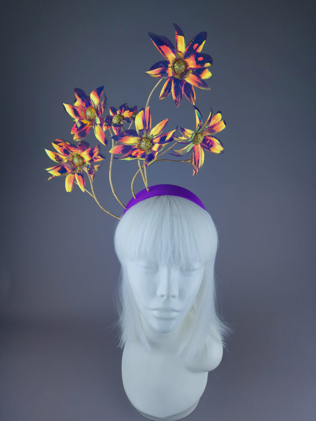 Pearls & Swine: Iridescent Flower Headdress "Remembering Spring"
