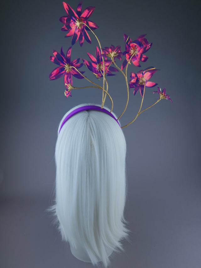 Pearls & Swine: Iridescent Flower Headdress "Remembering Spring"
