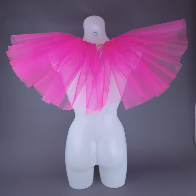 "Bobo" Neon Pink Neck Ruffle, Clown Collar - 10 Colours Available!!!!