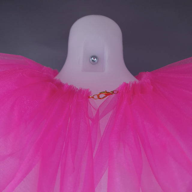 "Bobo" Neon Pink Neck Ruffle, Clown Collar - 10 Colours Available!!!!