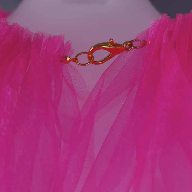 "Bobo" Neon Pink Neck Ruffle, Clown Collar - 10 Colours Available!!!!