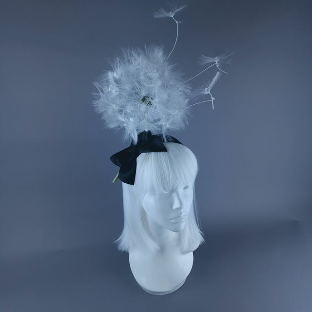 "Breeze" Dandelion & Bow Headpiece