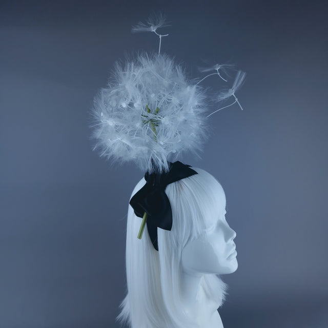 "Breeze" Dandelion & Bow Headpiece