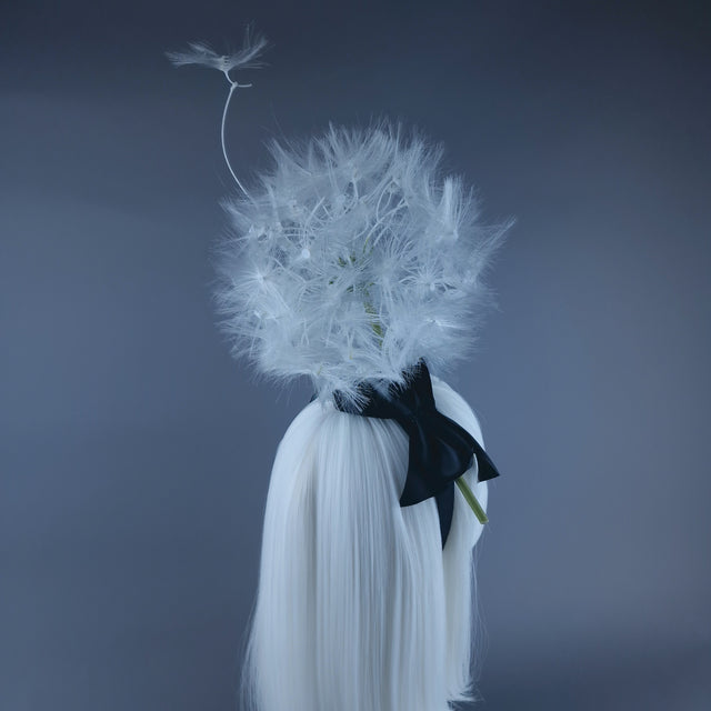 "Breeze" Dandelion & Bow Headpiece