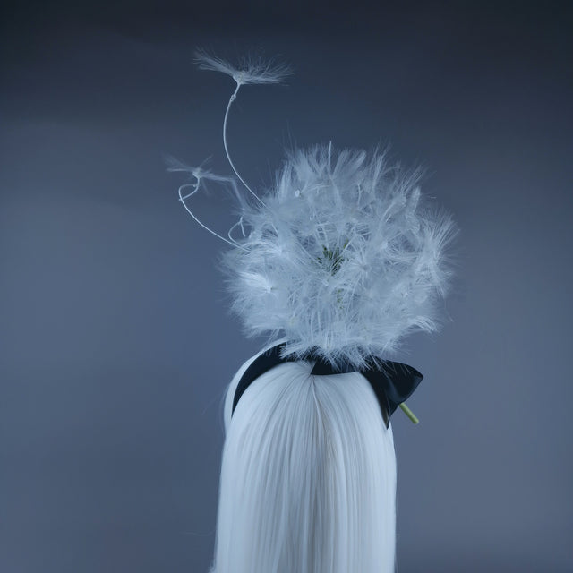 "Breeze" Dandelion & Bow Headpiece