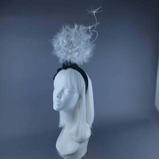 "Breeze" Dandelion & Bow Headpiece