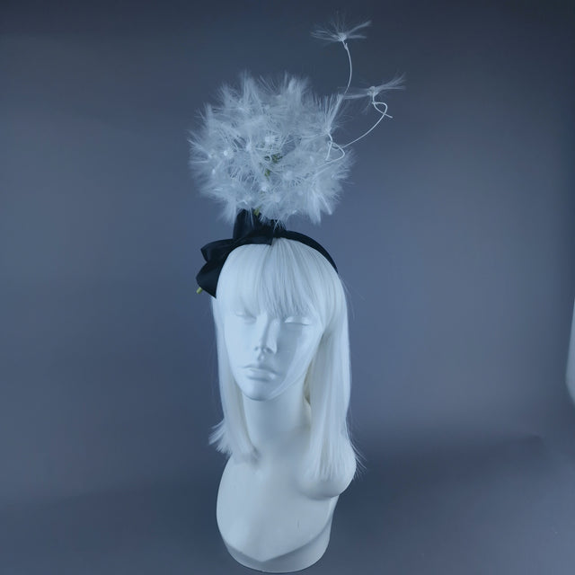 "Breeze" Dandelion & Bow Headpiece