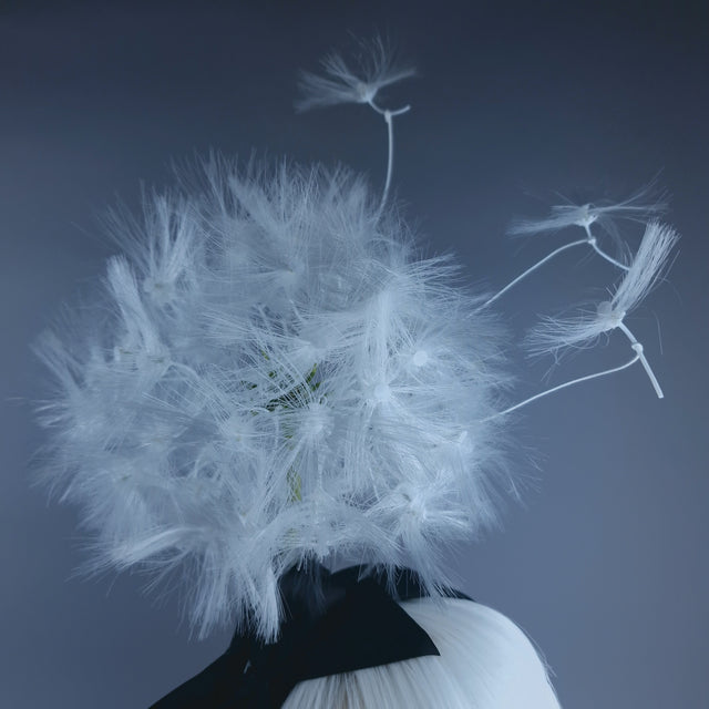 "Breeze" Dandelion & Bow Headpiece