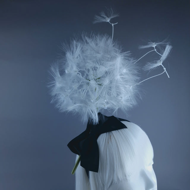 "Breeze" Dandelion & Bow Headpiece