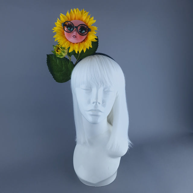 "Sunii" Dollface Sunflower Headband
