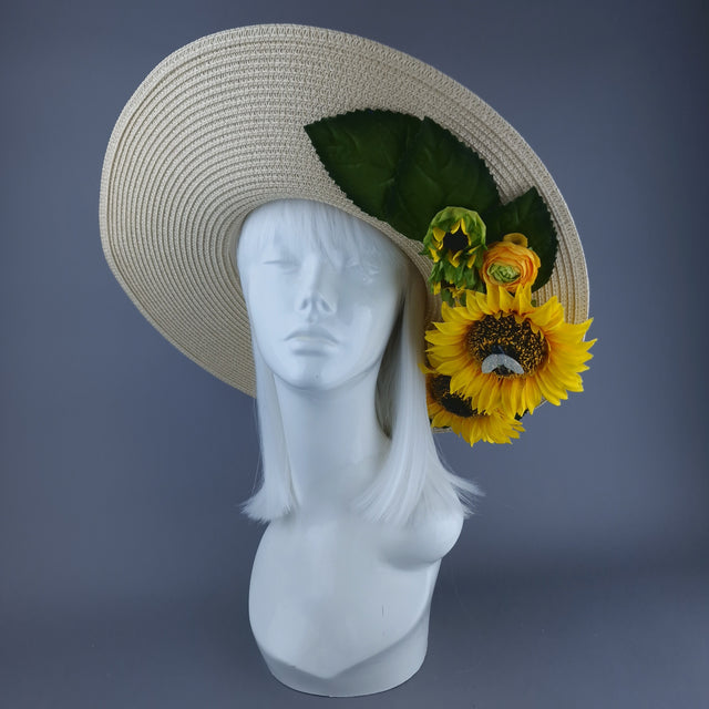 "Cover Me In Sunshine" Wide Brim Summer Sun Hat
