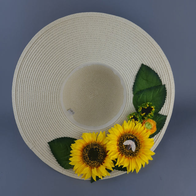 "Cover Me In Sunshine" Wide Brim Summer Sun Hat