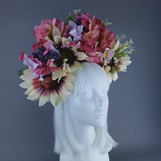"Delora" Flower Crown Headband Headpiece