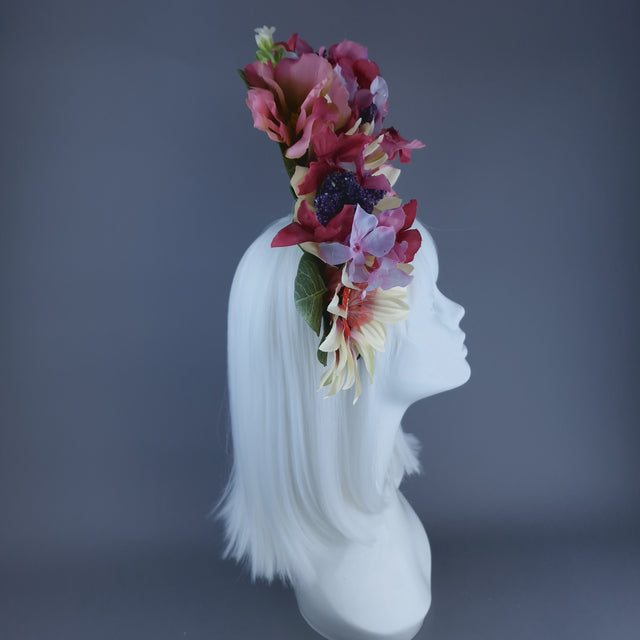"Delora" Flower Crown Headband Headpiece