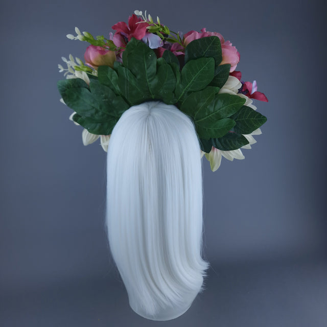 "Delora" Flower Crown Headband Headpiece