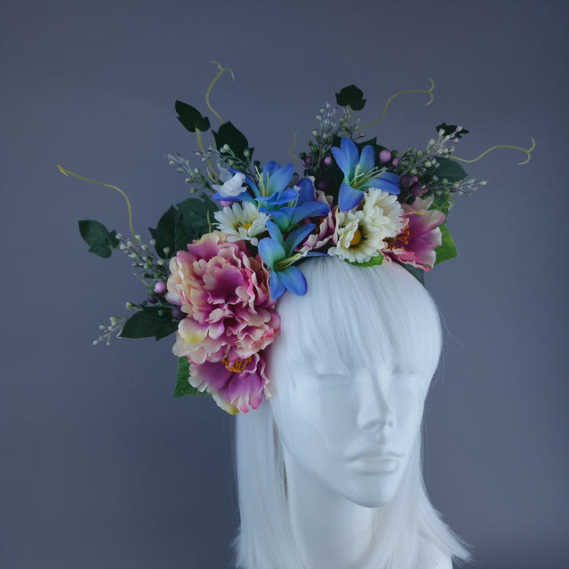 "Jiya" Flower Crown Headband Headpiece