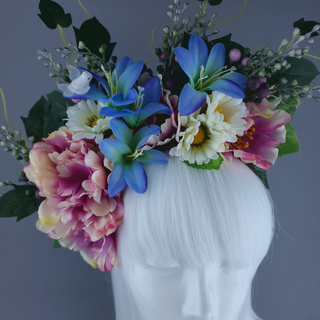 "Jiya" Flower Crown Headband Headpiece