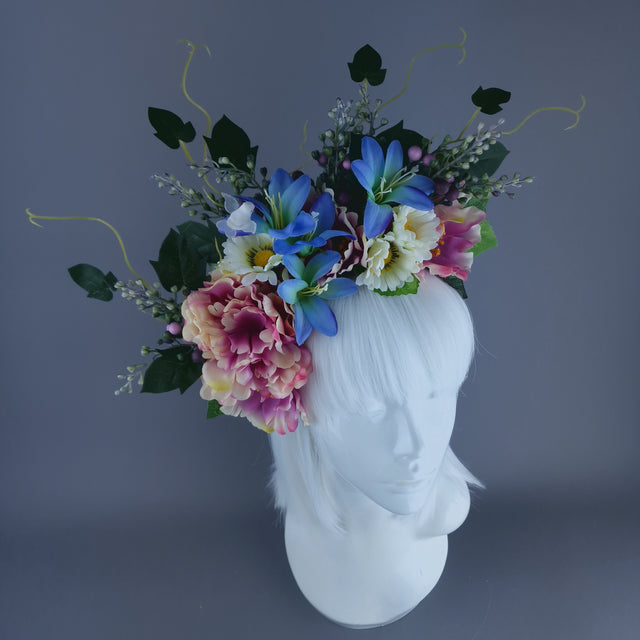 "Jiya" Flower Crown Headband Headpiece