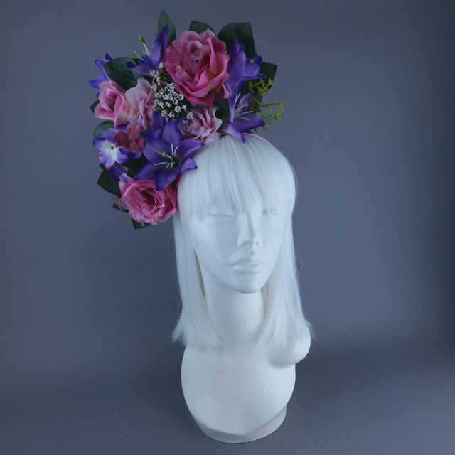 "Naenia" Flower Crown Headband Headpiece