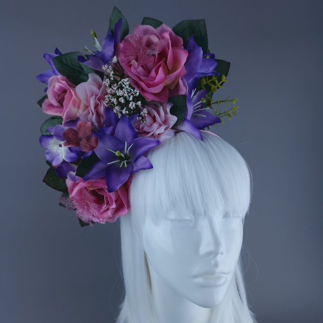 "Naenia" Flower Crown Headband Headpiece