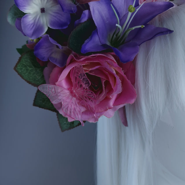 "Naenia" Flower Crown Headband Headpiece