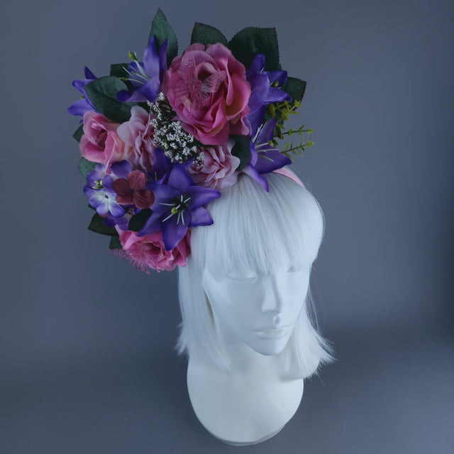 "Naenia" Flower Crown Headband Headpiece