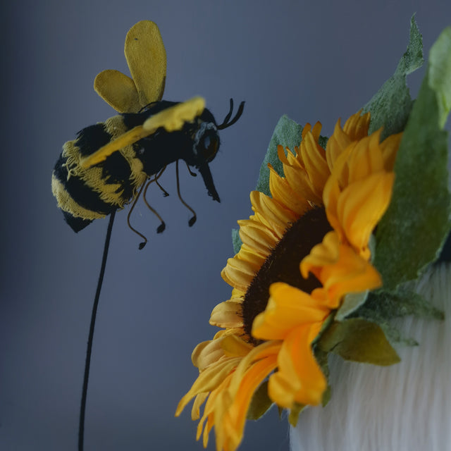 "Buzzin" Bee & Sunflower Headband Headpiece