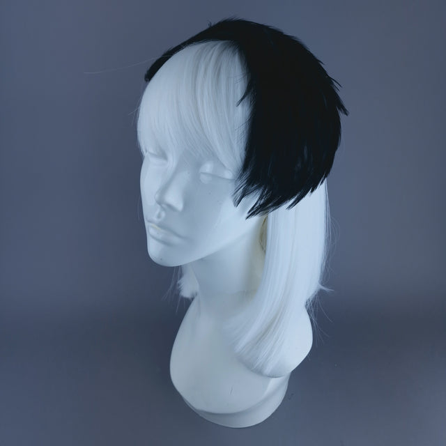 "Garbo" Black FeatherVintage Inspired Fascinator Hat