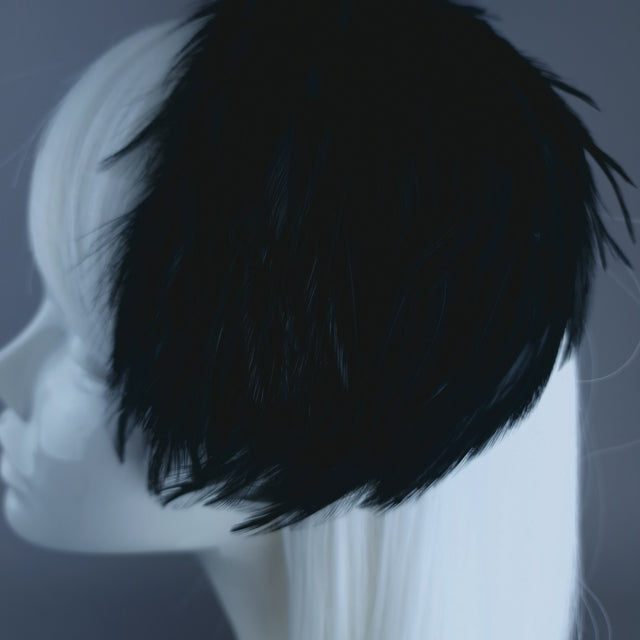 "Garbo" Black FeatherVintage Inspired Fascinator Hat