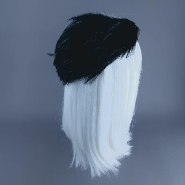 "Garbo" Black FeatherVintage Inspired Fascinator Hat