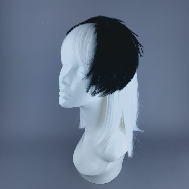 "Garbo" Black FeatherVintage Inspired Fascinator Hat