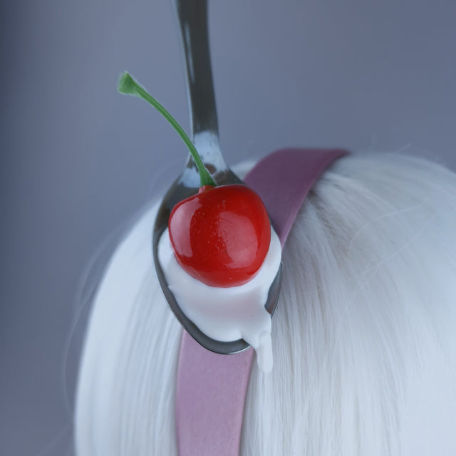 "Dulcinea" Spoon with Cherry & Cream Headpiece