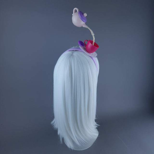"Spill The Tea" Pink Teapot & Cup Headpiece