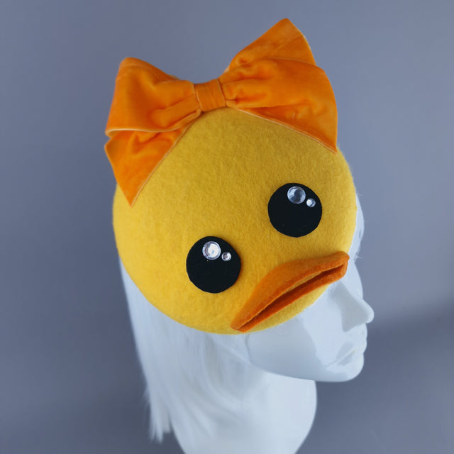 "Duck Face" Yellow Duckling Fascinator Hat