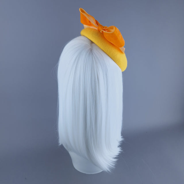 "Duck Face" Yellow Duckling Fascinator Hat