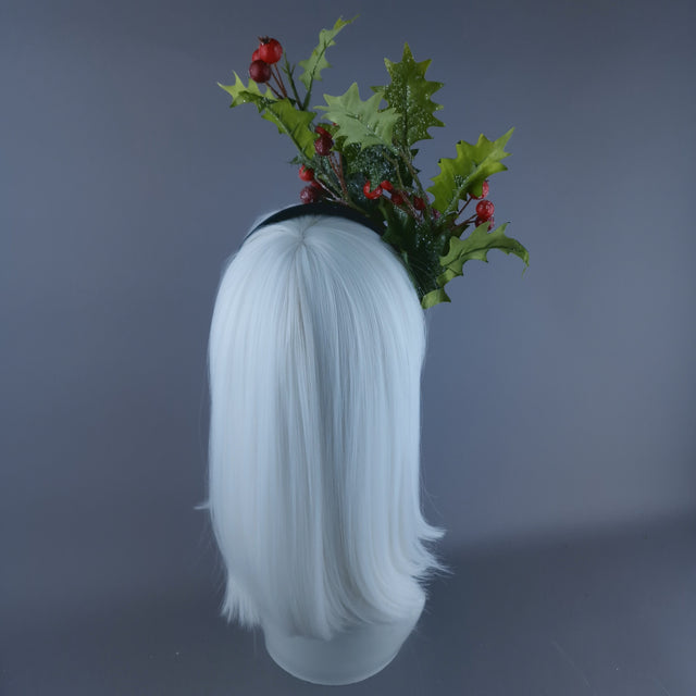 Holly Glitter Xmas Headdress