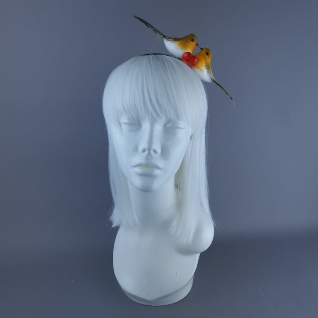 Robins Kissing Xmas Headdress