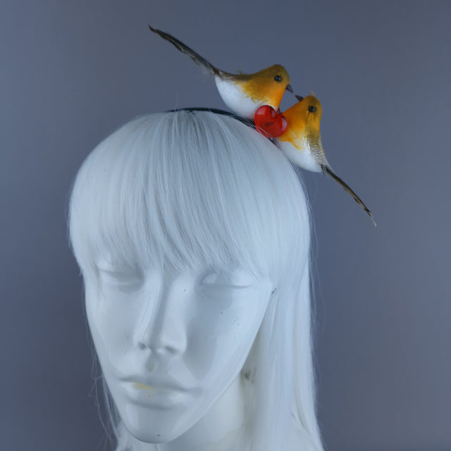 Robins Kissing Xmas Headdress