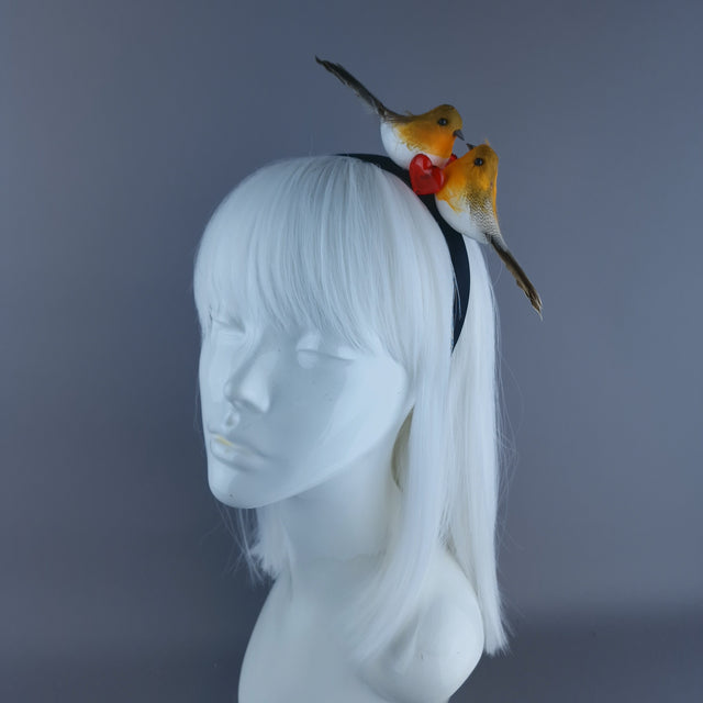 Robins Kissing Xmas Headdress