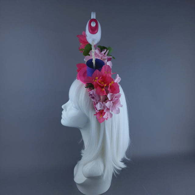 "More T" Teapot & Teacup Colourful Flower Headdress