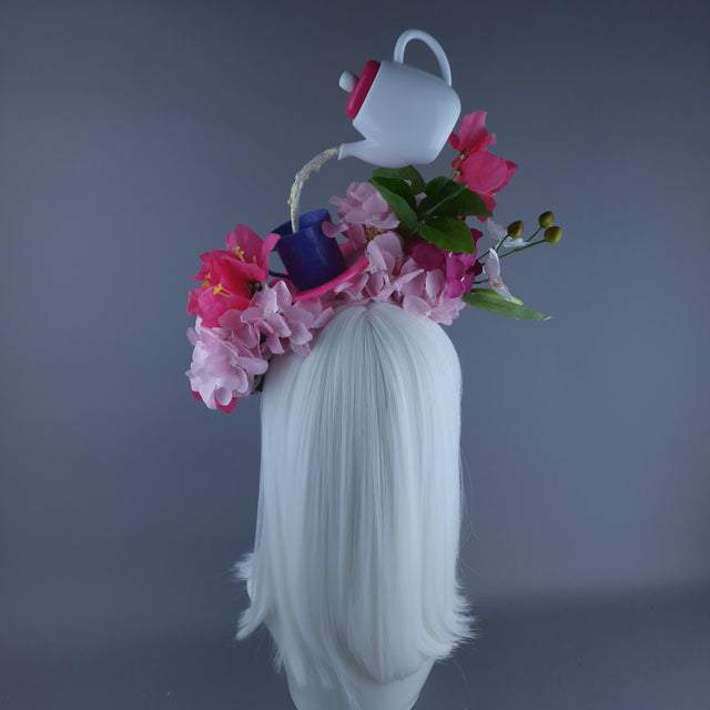 "More T" Teapot & Teacup Colourful Flower Headdress