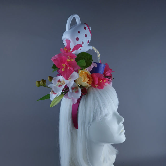 "More T" Teapot & Teacup Colourful Flower Headdress