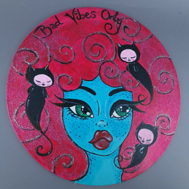 "Bad Vibes Only" Painting